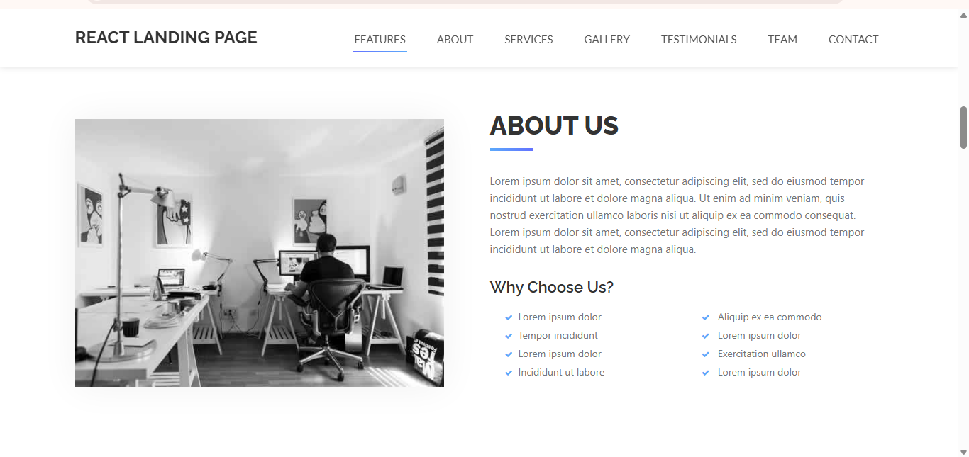Modern Business Landing Page